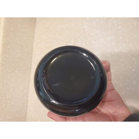 Japanese Lacquered Bamboo (6) Black Coasters Round Box Gold Floral Design - Picture 4 of 12